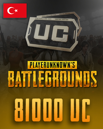 PUBG Mobile ID 81000 UC [TR]