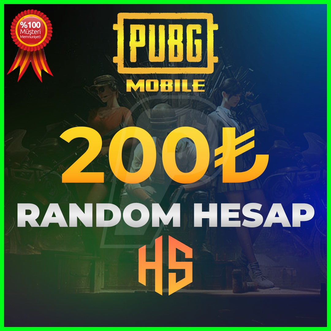 ⭐200₺⭐RANDOM HESAP PUBG MOBİLE⭐