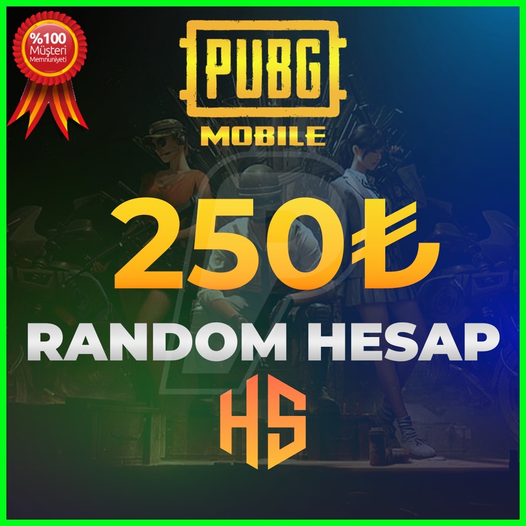 ⭐250₺⭐RANDOM HESAP PUBG MOBİLE⭐