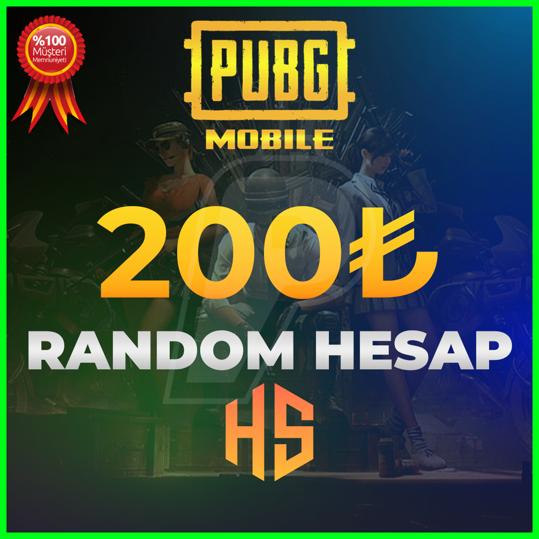 ⭐200₺⭐RANDOM HESAP PUBG MOBİLE⭐