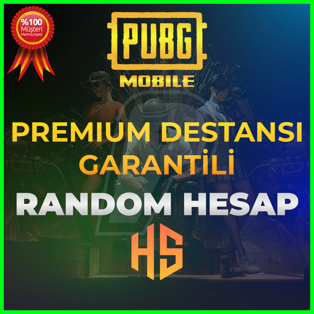 ⭐PREMİUM DESTANSI GARANTİLİ⭐RANDOM HESAP PUBG MOBİLE⭐