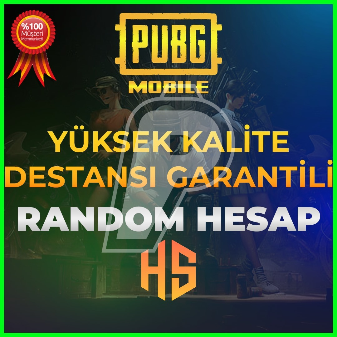 ⭐YÜKSEK KALİTELİ DESTANSI GARANTİLİ⭐%100 GARANTİLİ RANDOM HESAP PUBG MOBİLE⭐