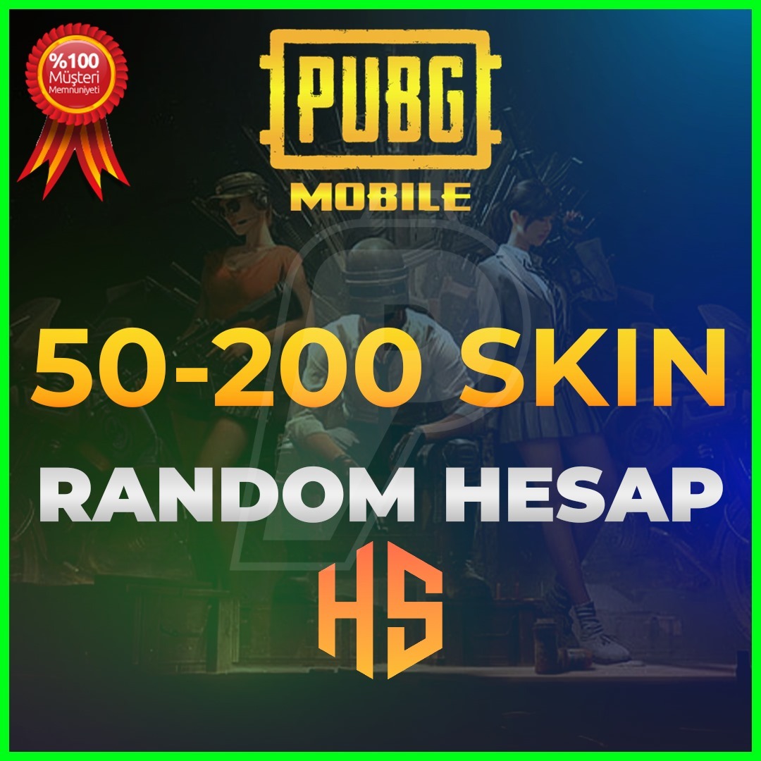 ⭐50-200⭐%100 GARANTİLİ RANDOM HESAP PUBG MOBİLE⭐