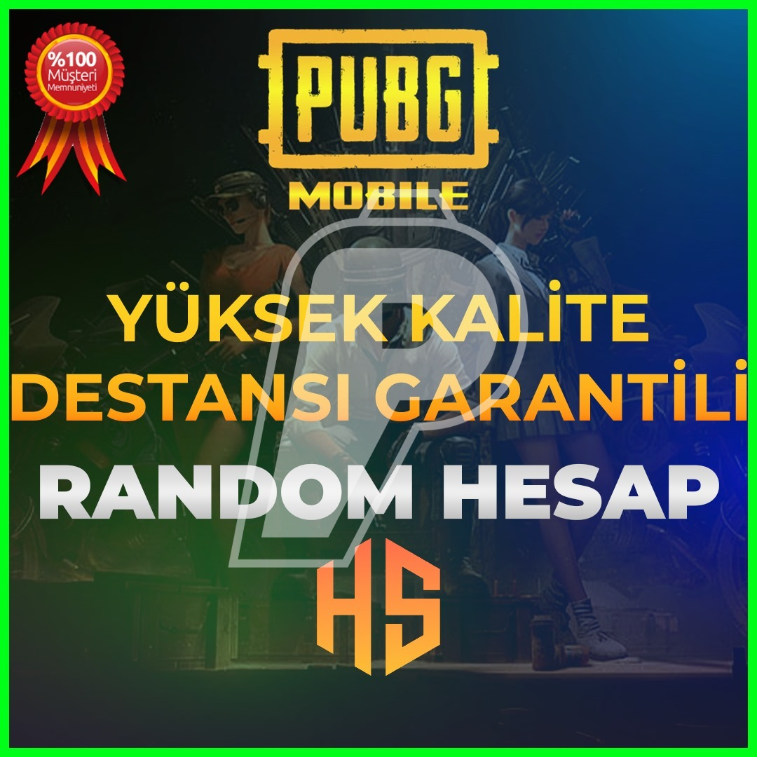 ⭐YÜKSEK KALİTELİ DESTANSI GARANTİLİ⭐%100 GARANTİLİ RANDOM HESAP PUBG MOBİLE⭐