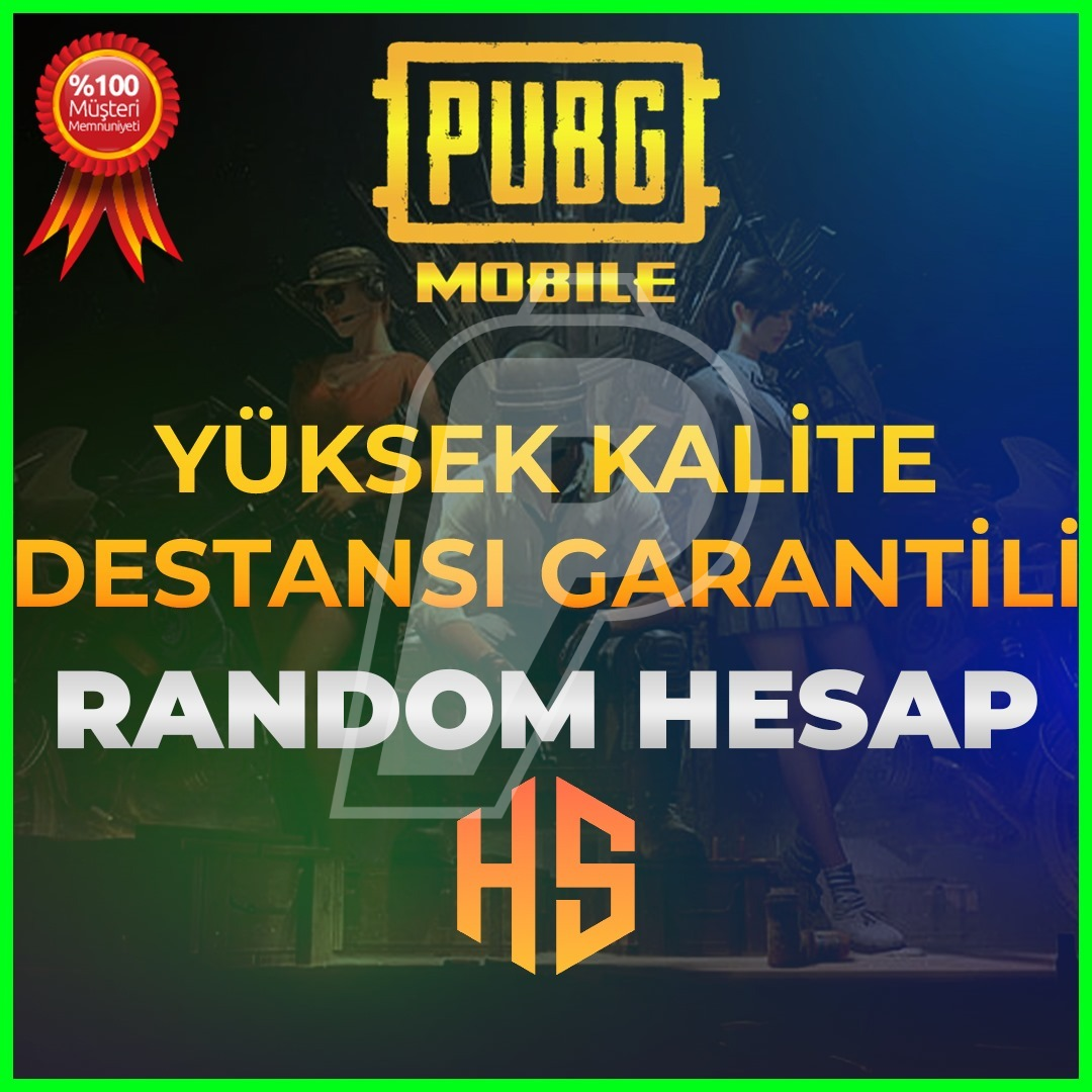 ⭐YÜKSEK KALİTELİ DESTANSI GARANTİLİ⭐%100 GARANTİLİ RANDOM HESAP PUBG MOBİLE⭐